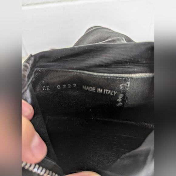 NEW  as is 36, 6 Givenchy G Lambskin Over-The-Knee Clog Boots Soft Leather Tall - Picture 14 of 16